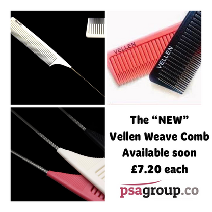 *Vellen Weave Tail Comb - Perfect for High Lights - Pink