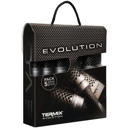 *Termix Evolution Styling Brush Pack of 5 - Standard PLUS for Thick Hair