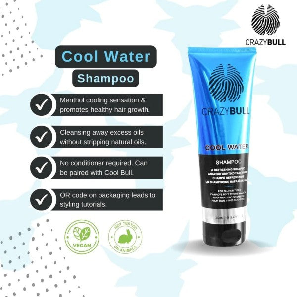 *Crazy Bull - Cool Water Shampoo 250ml