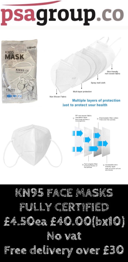 KN95 Face Mask Fully Certified Box of 10
