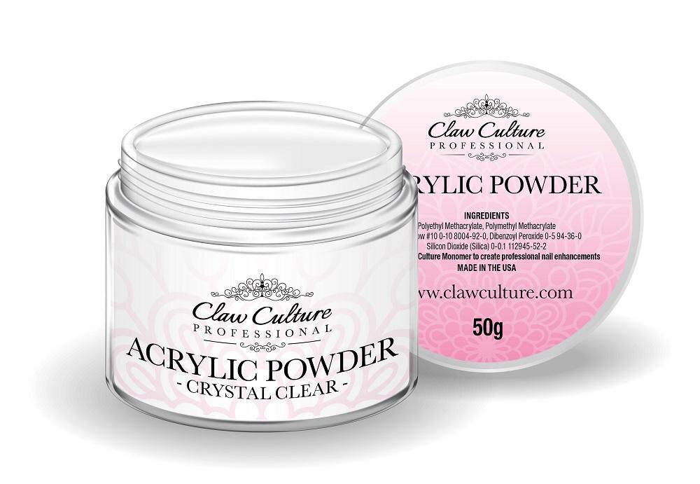 Claw Culture Acrylic Powder 50g - Crystal Clear
