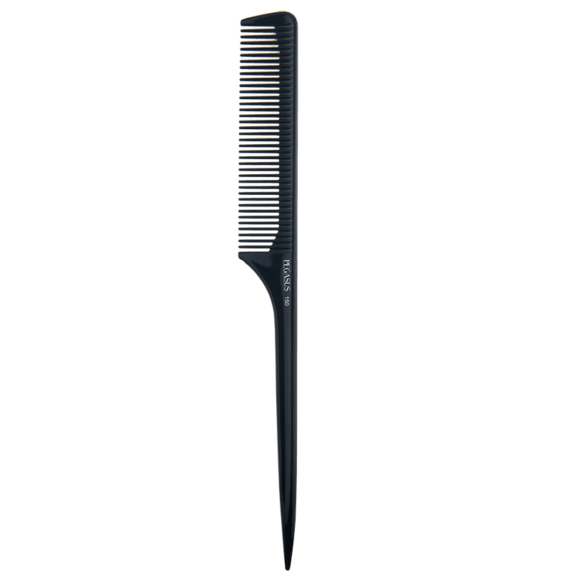 Pegasus 150 Thick Rat Tail Comb - Black