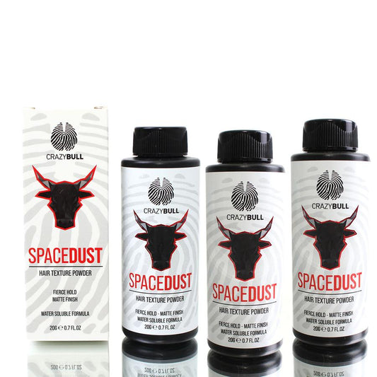 Crazy Bull Space Dust Hair Texture Styling Powder Pack of 3