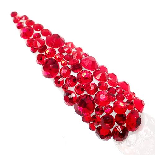 Claw Culture Genuine Cristallo Nail Stones - Red